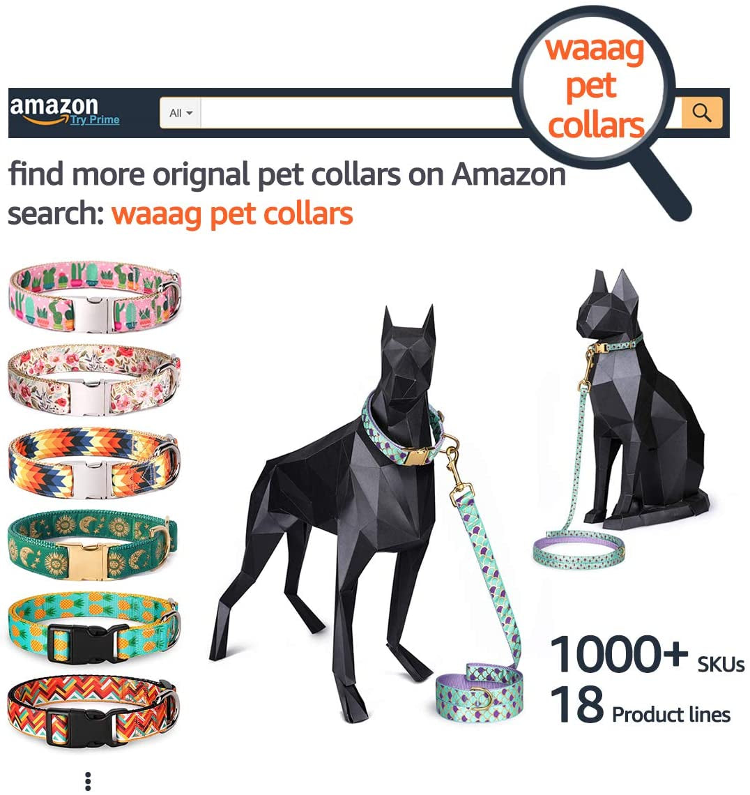 Pet Supplies, (Kaleidoscope Diamond) Cat Collar, Dog Collar, Cat Leash, Dog Leash, Cat Harness, Dog Harness, Small Dog Collar, Medium Dog Collar, Large Dog Collar (Pet Collar, XXS)