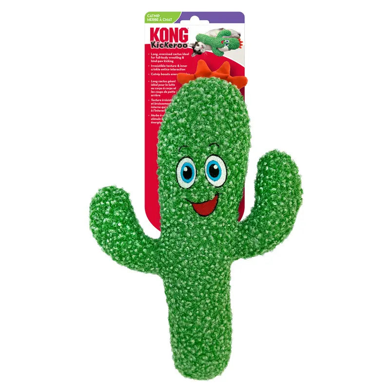 KONG Kickeroo Cactus, Plush Cat Toy W/ Catnip