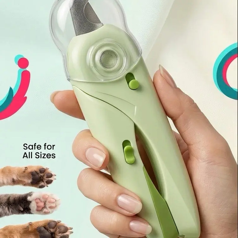 Led 2 in 1 Dog Nail Clipper with Light,Illuminates Nails or Bloodline for Safe and Easy Trimming,Quick Sensor and Nail Trimmer