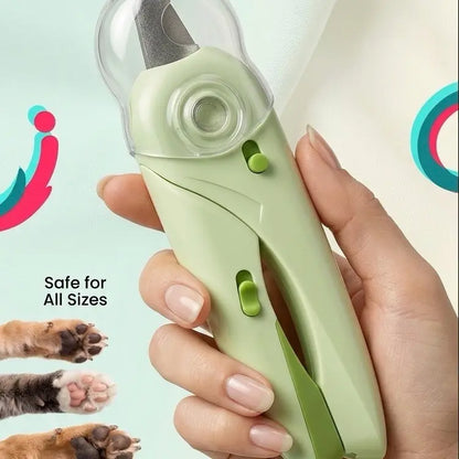 Led 2 in 1 Dog Nail Clipper with Light,Illuminates Nails or Bloodline for Safe and Easy Trimming,Quick Sensor and Nail Trimmer