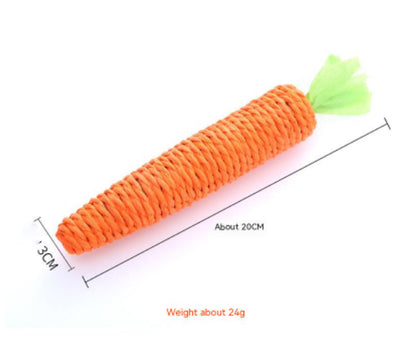Pet Cat Toy Cute Pet Supplies Paper String Decorations Carrot