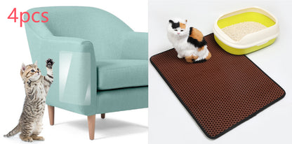 Pet Cat Litter Mat Pet Supplies EVA Double Cat Litter Mat
